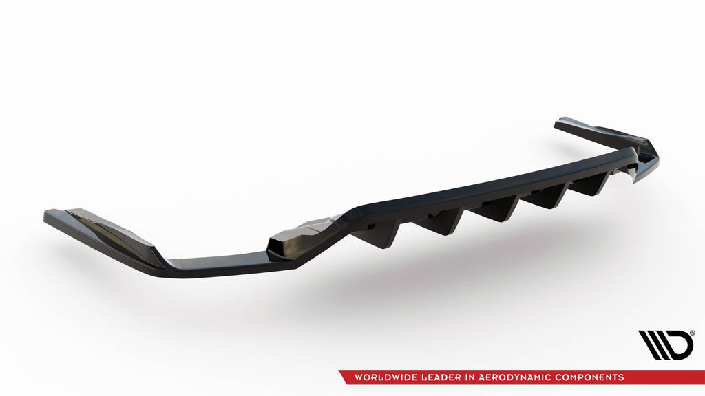 Splitter trasero Audi SQ7 Mk2 (4M) Facelift con barras verticales