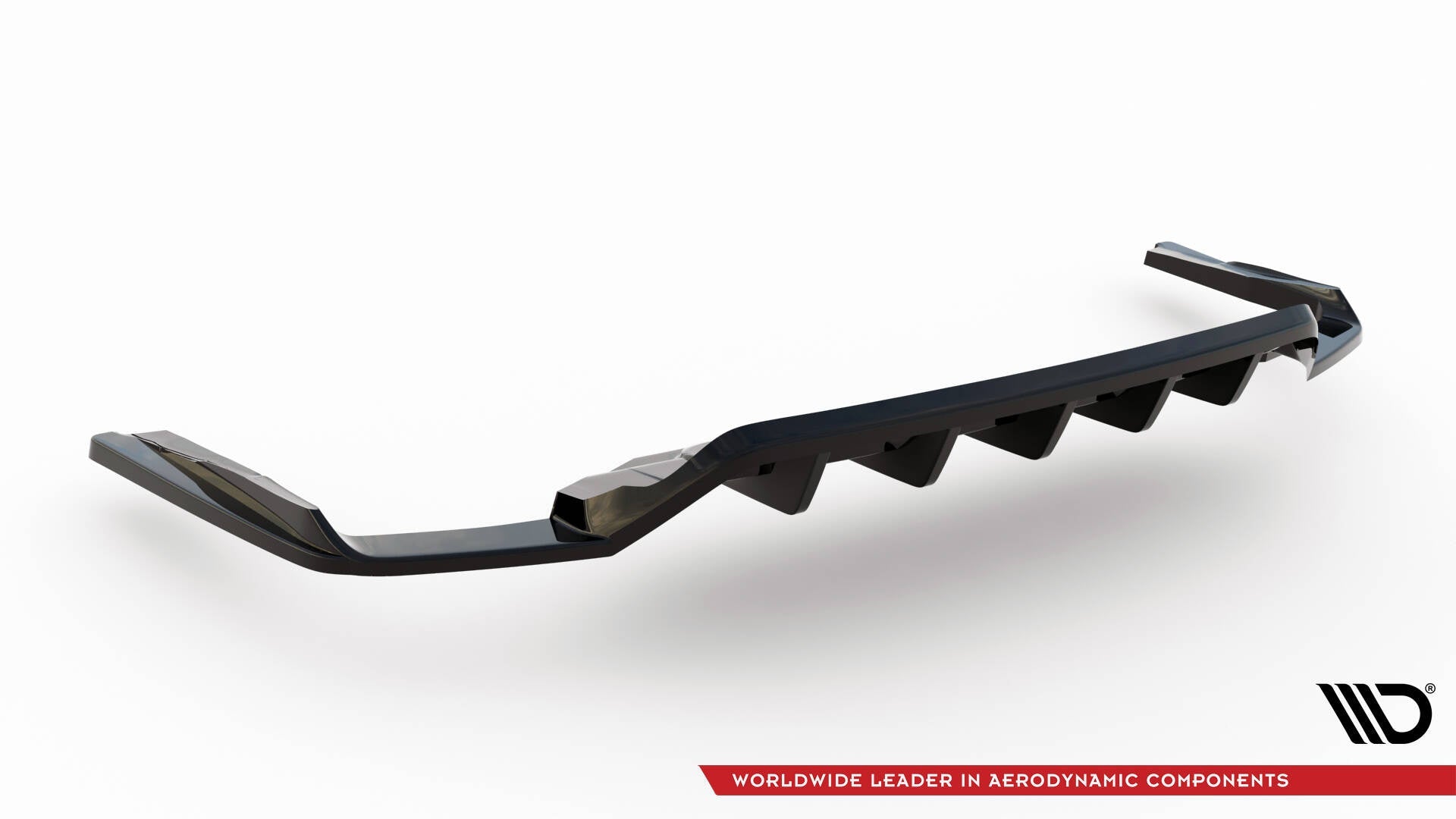 Splitter trasero Audi SQ7 Mk2 (4M) Facelift con barras verticales
