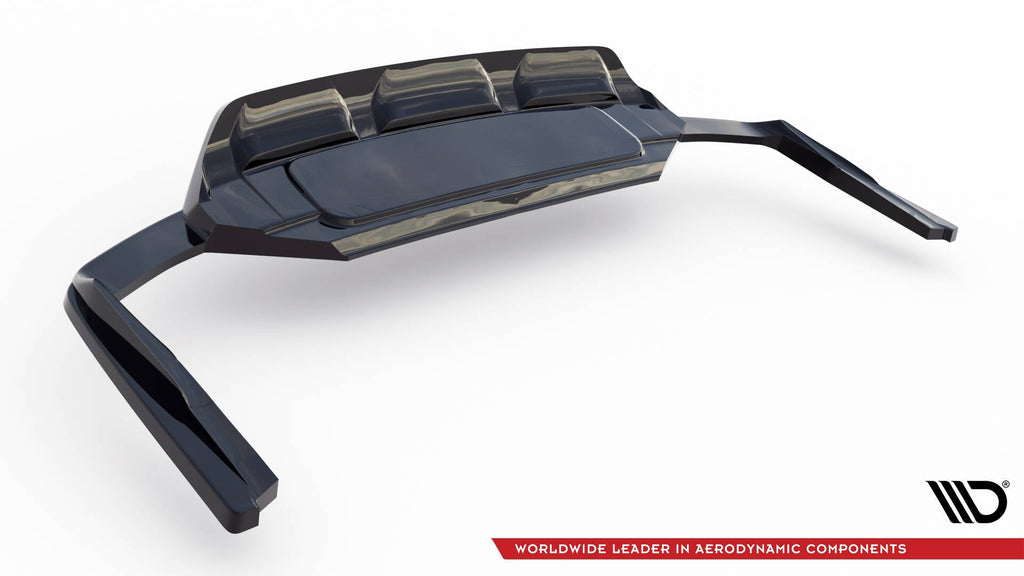 Splitter trasero Audi SQ7 Mk2 (4M) Facelift con barras verticales