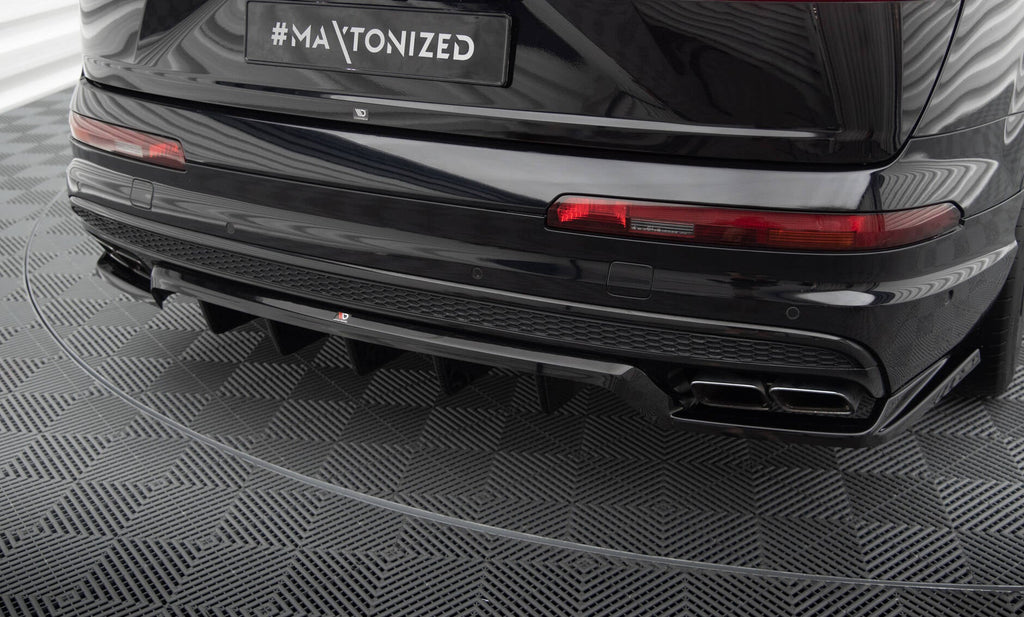Splitter trasero Audi SQ7 Q7 S-Line Mk2 (con barras verticales)