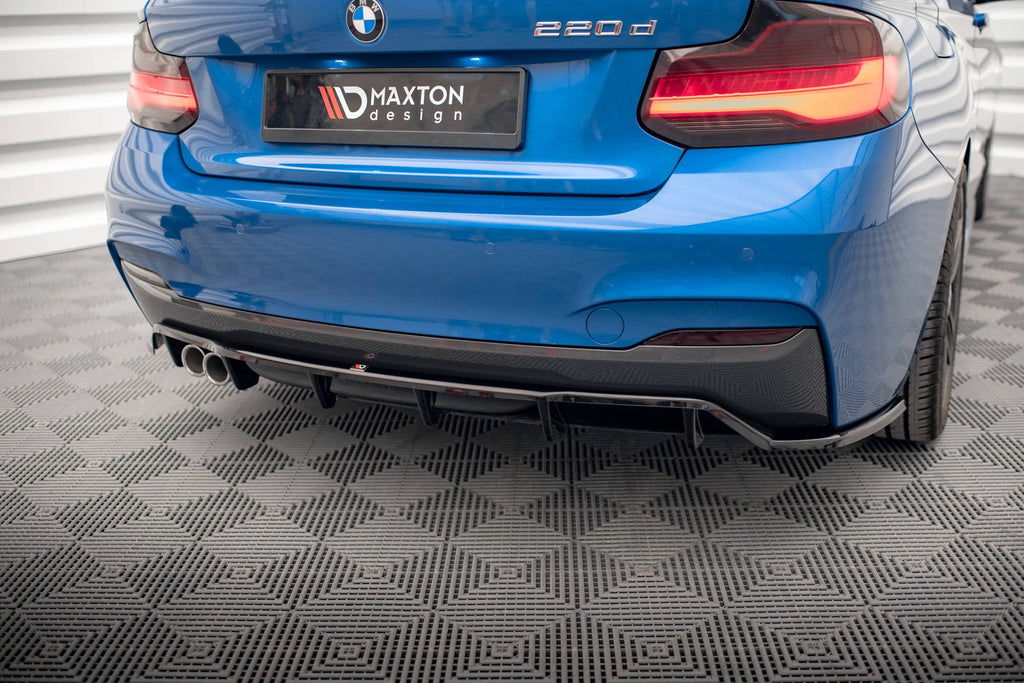 Splitter trasero BMW Serie 2 M-Pack F22 (con barras verticales)