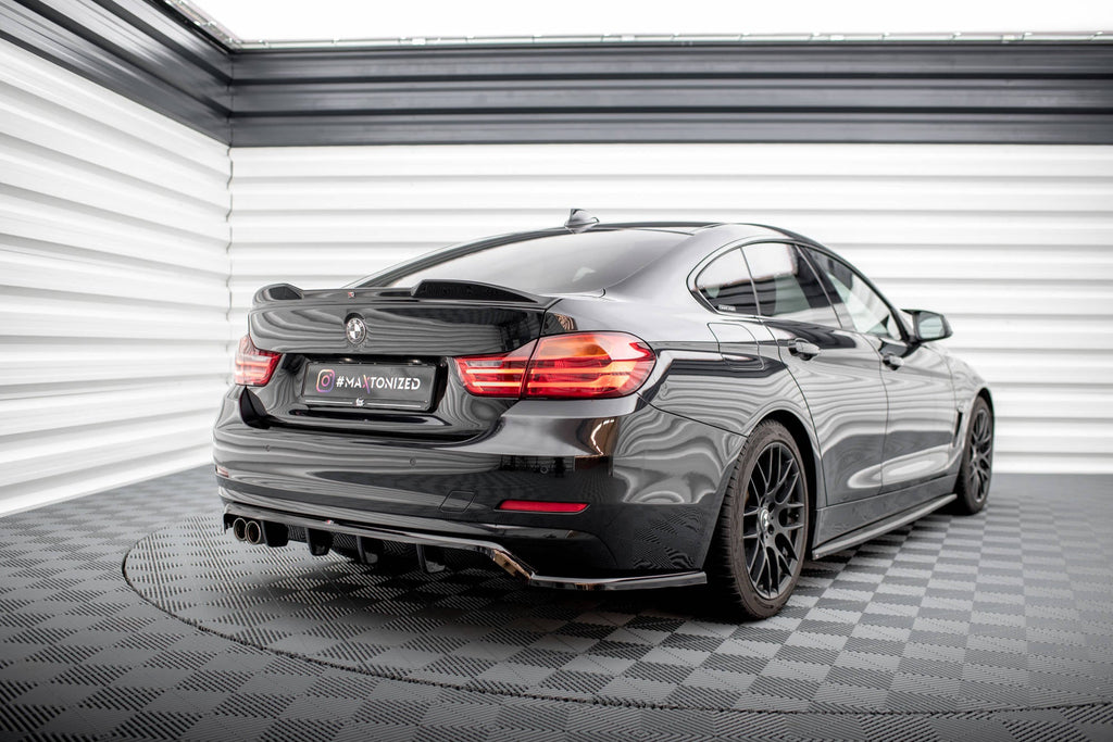 BMW 4 Series Gran Coupe F36 Rear Splitter (with vertical fins)