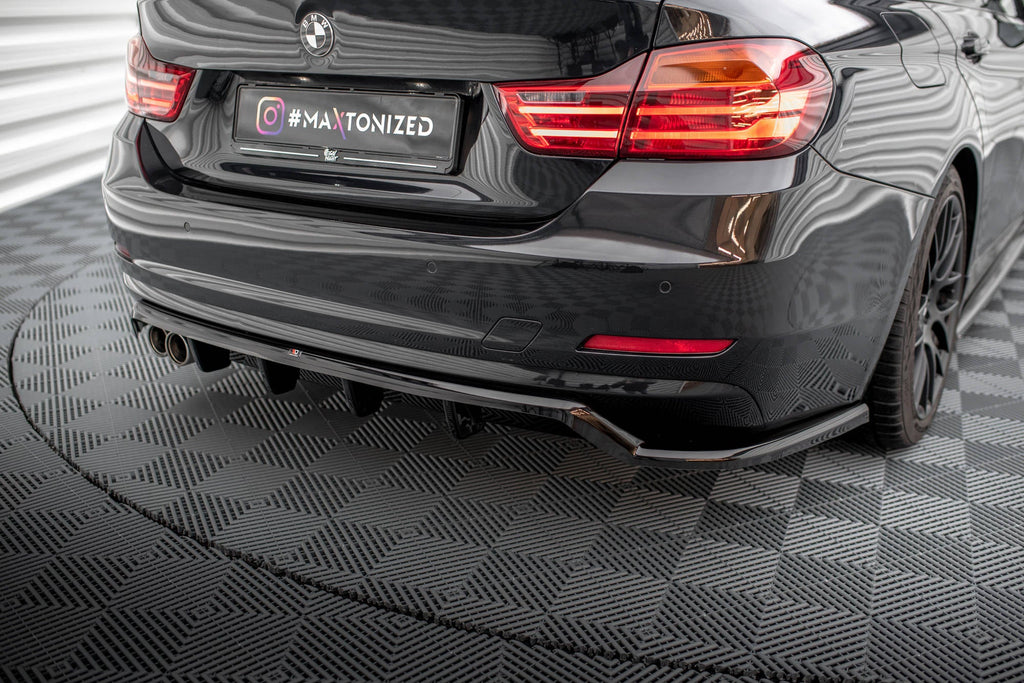 BMW 4 Series Gran Coupe F36 Rear Splitter (with vertical fins)