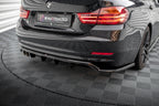BMW 4 Series Gran Coupe F36 Rear Splitter (with vertical fins)