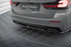 BMW 5 Series G30 G31 Facelift Rear Splitter (with vertical bars)