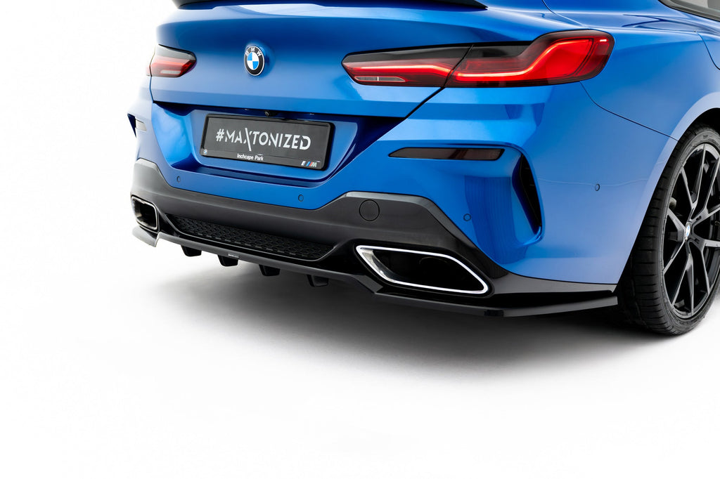 BMW 8 Series Coupe M-Pack G15 Rear Splitter (with vertical bars)