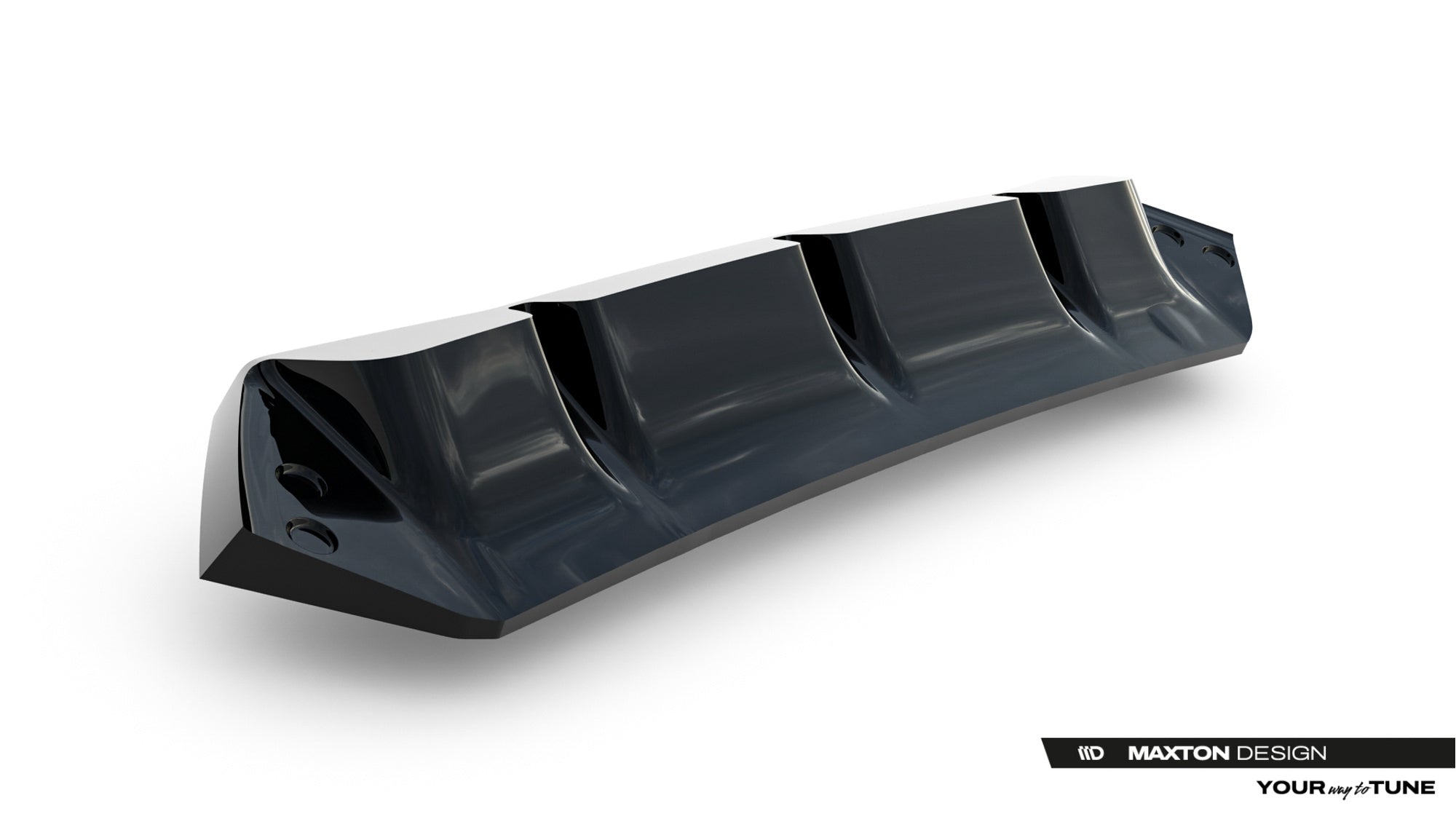 Splitter trasero BMW M5 F90 Facelift (con barras verticales)