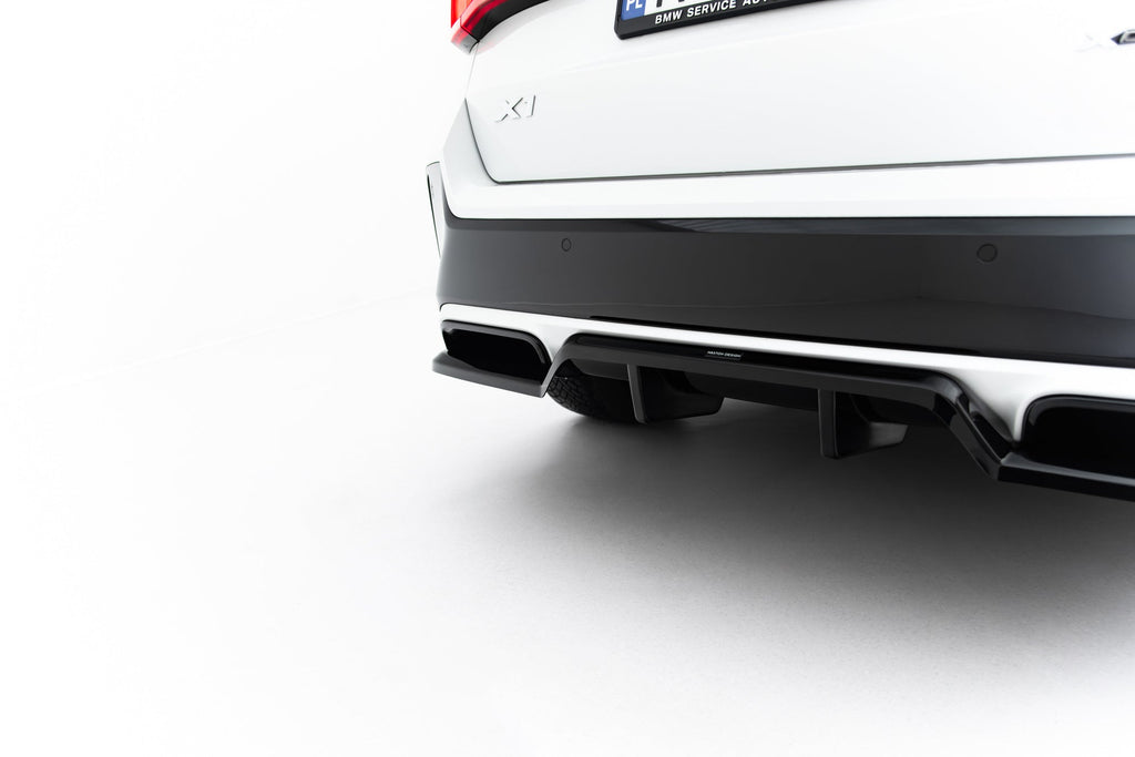 BMW X1 M-Pack U11 Rear Diffuser (with vertical fins)