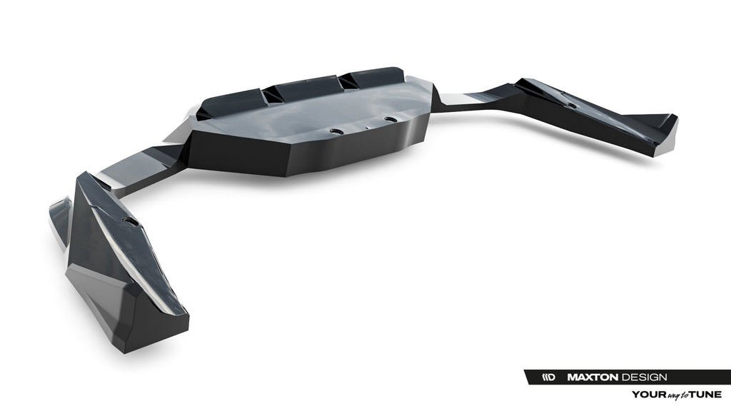 Splitter trasero BMW X2 M35i U10 (con barras verticales)