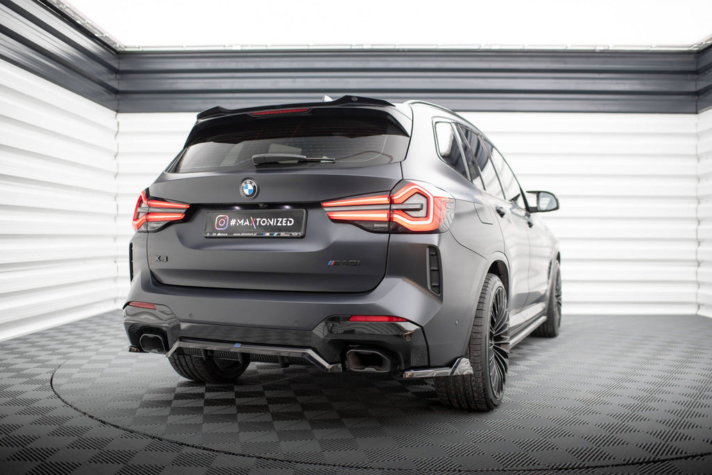 Splitter trasero BMW X3 M-Pack G01 Facelift (con barras verticales)