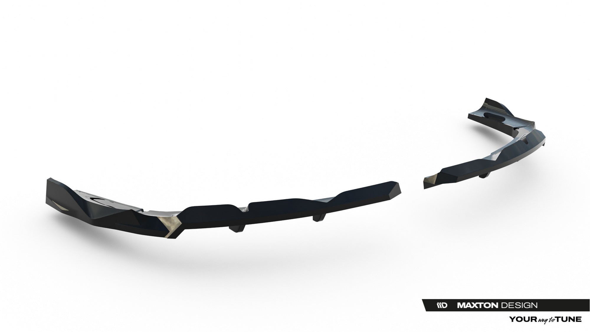 Splitter trasero BMW X3 M-Pack G45 (con barras verticales)