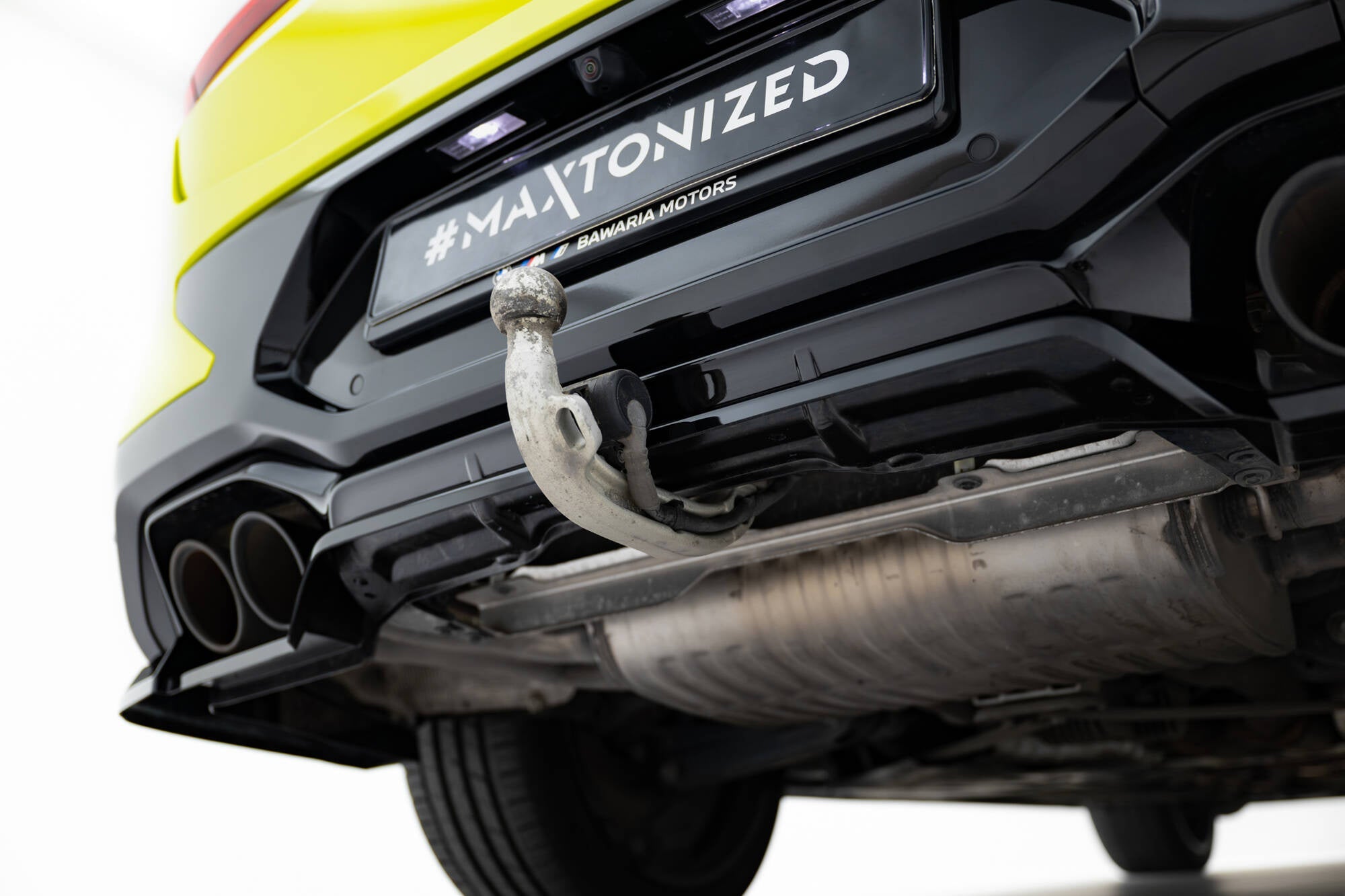 Splitter trasero BMW X4 M F98 Facelift (con barras verticales)