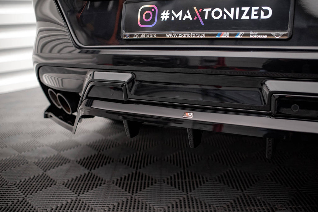 Splitter trasero BMW X6 M F96 Facelift (con barras verticales)