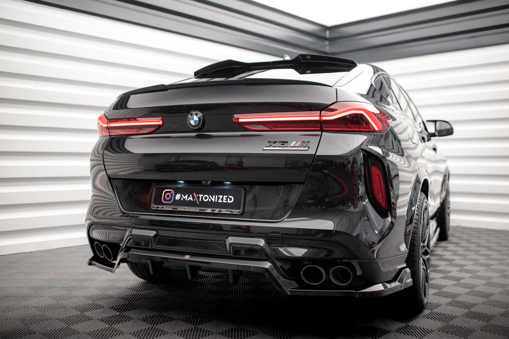 Splitter trasero BMW X6 M F96 Facelift (con barras verticales)