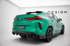 Splitter trasero BMW X6 M F96 Facelift (con barras verticales)