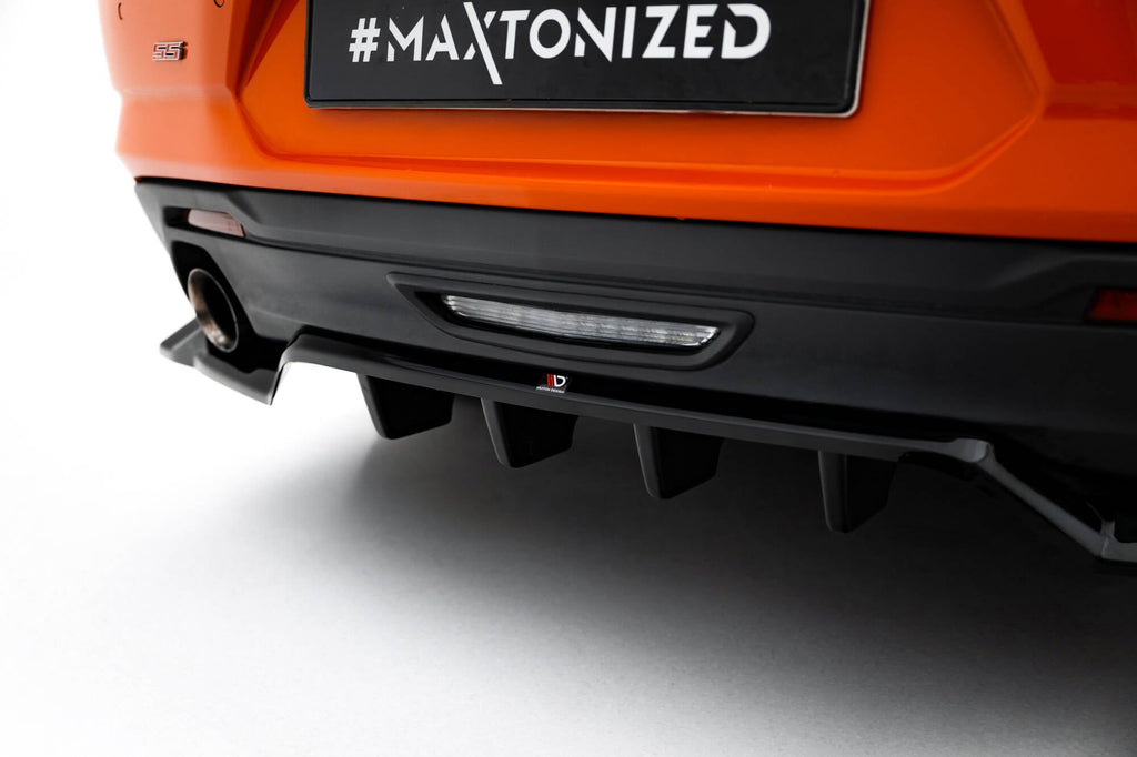 Chevrolet Camaro SS Mk6 Facelift Rear Splitter (with vertical strakes)