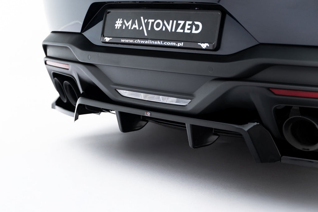 Ford Mustang Dark Horse Mk7 Rear Splitter (with vertical strakes)
