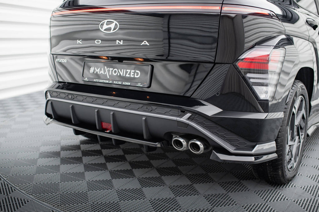 Splitter trasero Hyundai Kona N-Line Mk2 (con barras verticales)
