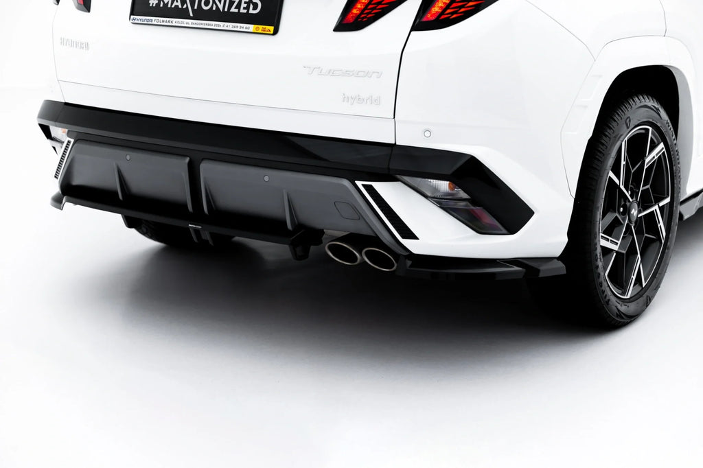 Splitter trasero Hyundai Tucson N-Line Mk4 Facelift (con barras verticales)