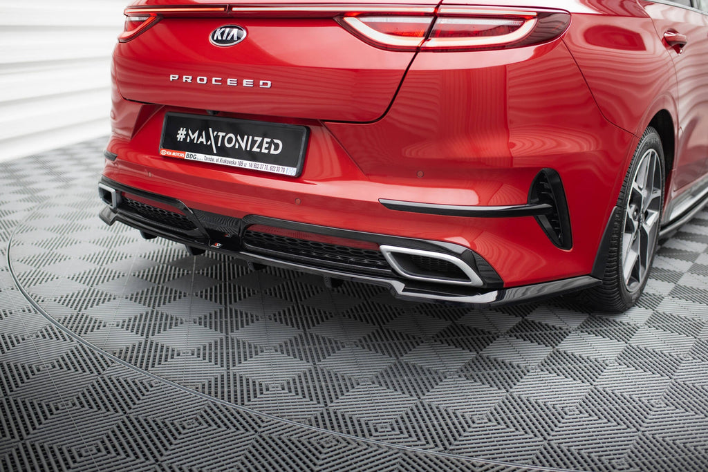 Splitter trasero Kia Proceed GT-Line Mk1 (con barras verticales)