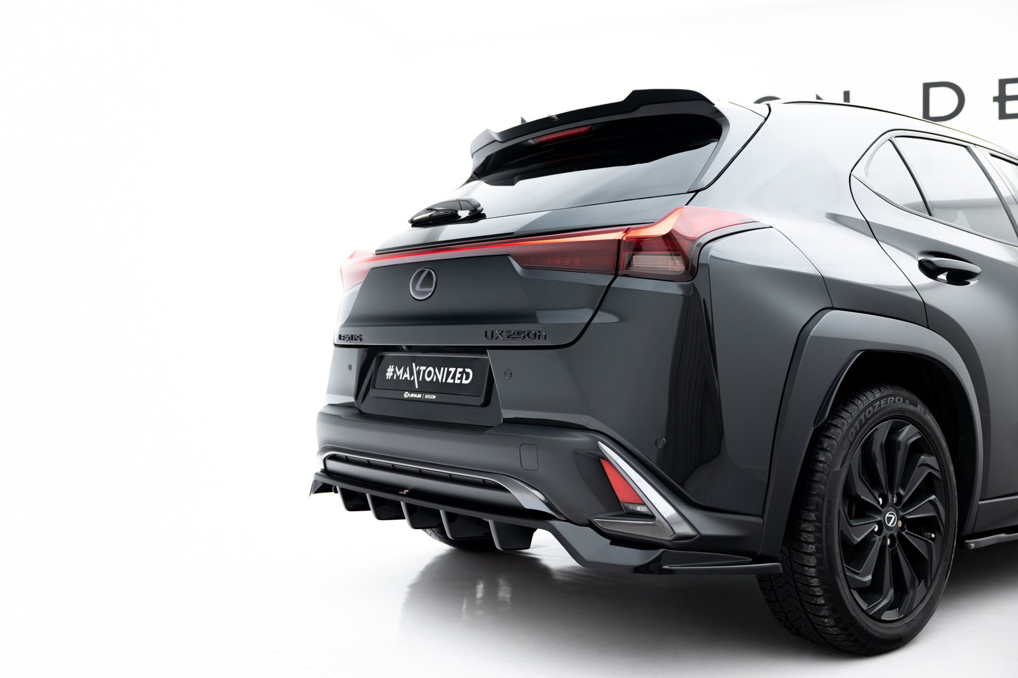 Splitter trasero Lexus UX F-Sport Mk1 (con barras verticales)