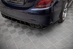 Splitter trasero Mercedes-AMG C 43 Berlina W205 Facelift (con barras verticales)