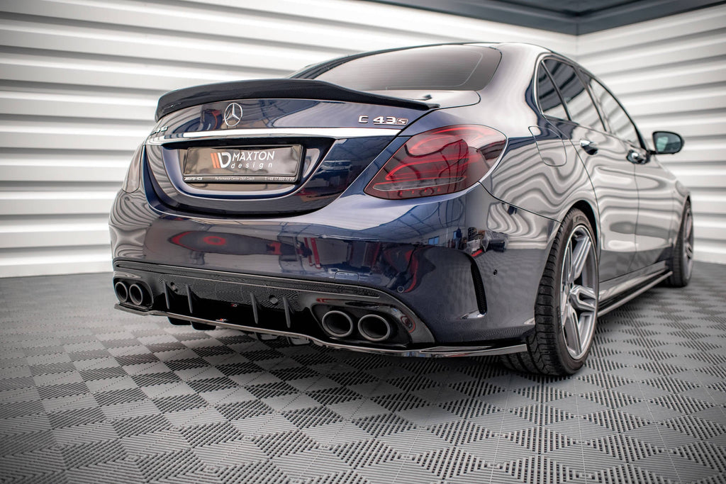 Splitter trasero Mercedes-AMG C 43 Berlina W205 Facelift (con barras verticales)