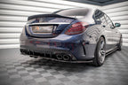 Splitter trasero Mercedes-AMG C 43 Berlina W205 Facelift (con barras verticales)