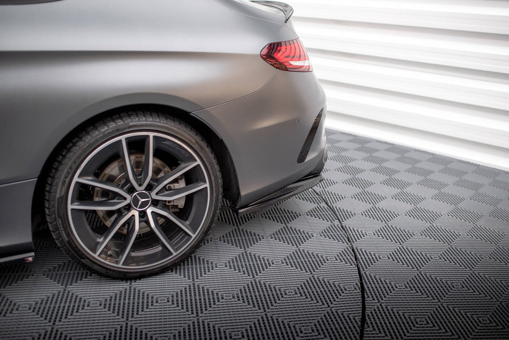 Splitter trasero Mercedes-AMG C43 Coupé Cabrio C205 Facelift A205 Facelift (con barras verticales)