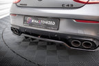 Splitter trasero Mercedes-AMG C43 Coupé Cabrio C205 Facelift A205 Facelift (con barras verticales)