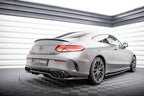 Splitter trasero Mercedes-AMG C43 Coupé Cabrio C205 Facelift A205 Facelift (con barras verticales)
