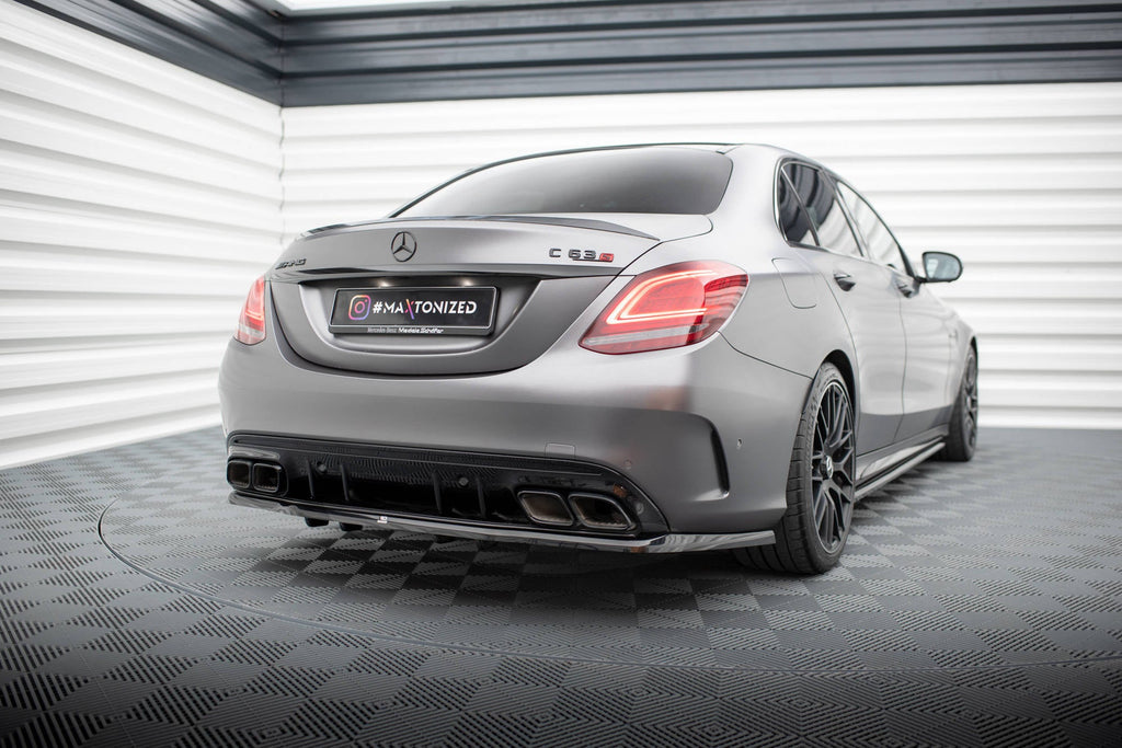 Splitter trasero Mercedes-AMG C63 Sedán Estate W205 Facelift (con barras verticales)