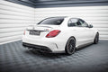 Splitter trasero Mercedes-AMG C63 Berlina / Estate W205 S205 (con barras verticales)
