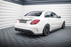 Splitter trasero Mercedes-AMG C63 Berlina / Estate W205 S205 (con barras verticales)