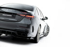 Splitter trasero Mercedes-AMG C63 Berlina / Estate W206 S206 (con barras verticales)