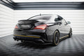 Splitter trasero Mercedes-AMG CLA 45 C117 Facelift (con barras verticales)
