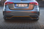Splitter trasero Mercedes-Benz Clase A Hatchback AMG-Line W177 (con barras verticales)
