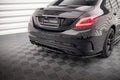 Splitter trasero Mercedes-Benz Clase C AMG-Line W205 Facelift (con barras verticales)