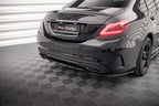 Splitter trasero Mercedes-Benz Clase C AMG-Line W205 Facelift (con barras verticales)