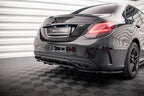 Splitter trasero Mercedes-Benz Clase C AMG-Line W205 Facelift (con barras verticales)