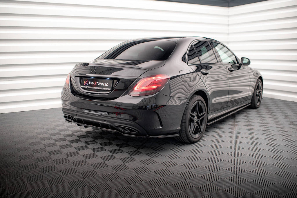 Splitter trasero Mercedes-Benz Clase C AMG-Line W205 Facelift (con barras verticales)