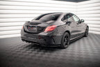 Splitter trasero Mercedes-Benz Clase C AMG-Line W205 Facelift (con barras verticales)