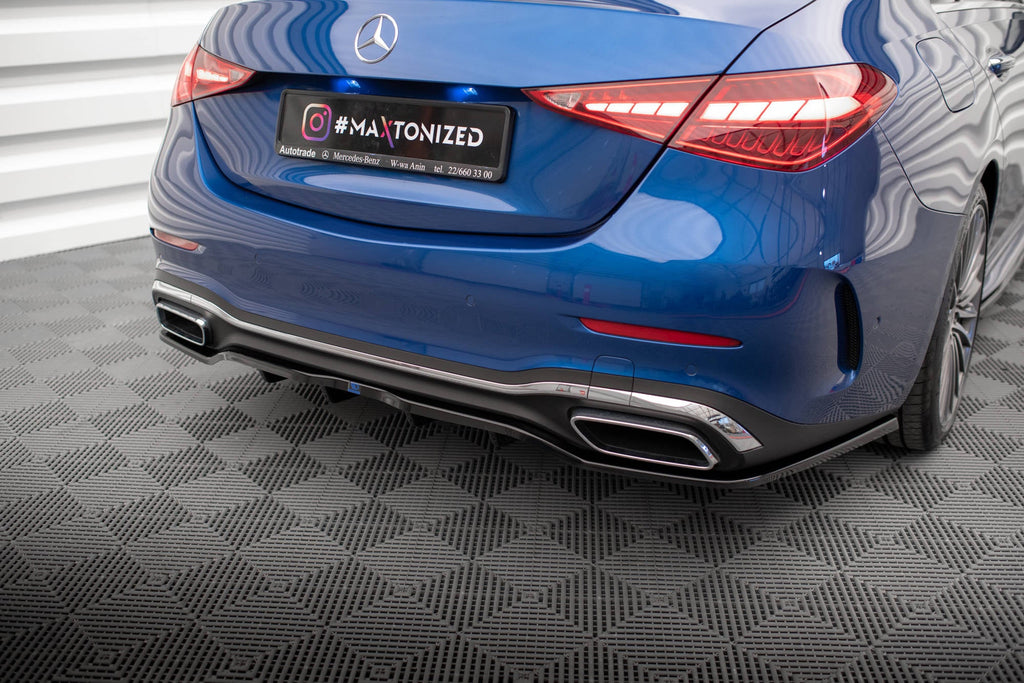 Splitter trasero Mercedes-Benz Clase C AMG-Line W206 (con barras verticales)