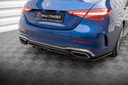 Splitter trasero Mercedes-Benz Clase C AMG-Line W206 (con barras verticales)