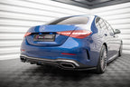 Splitter trasero Mercedes-Benz Clase C AMG-Line W206 (con barras verticales)