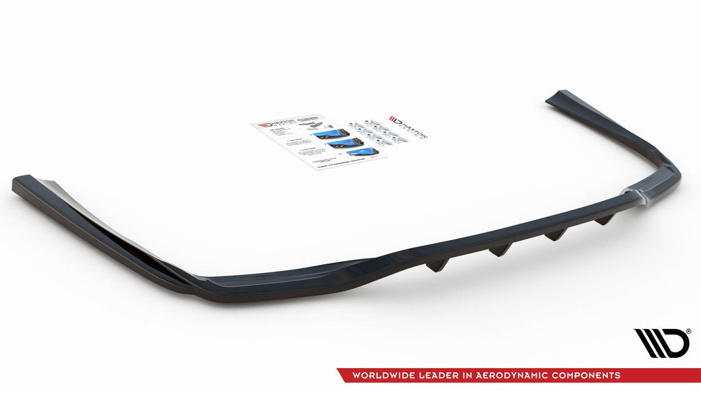 Splitter trasero Mercedes-Benz Clase C W205 (con barras verticales)