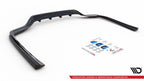 Splitter trasero Mercedes-Benz Clase C W205 (con barras verticales)