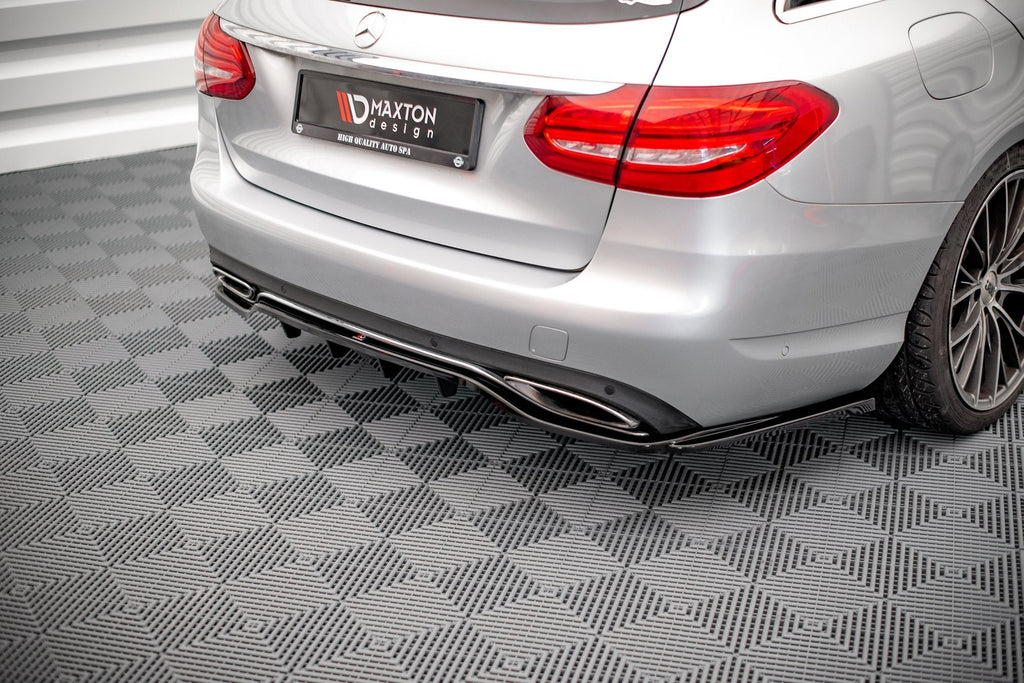 Splitter trasero Mercedes-Benz Clase C W205 (con barras verticales)