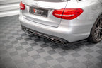 Splitter trasero Mercedes-Benz Clase C W205 (con barras verticales)