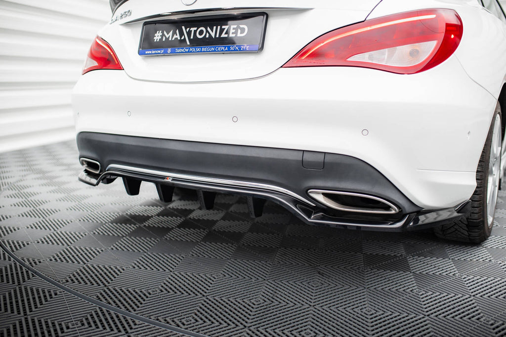Rear diffuser Mercedes-Benz CLA C117 Facelift (with vertical bars)